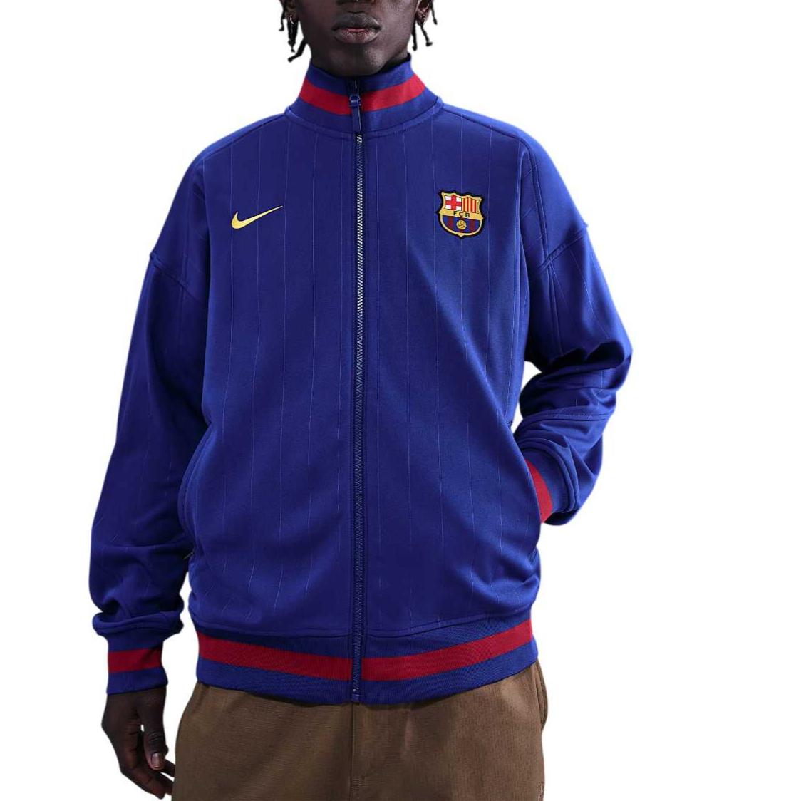 

Новая мужская куртка Nike Fc Barcelona Strike для дома Nike Dri FIT для футбола HJ6374-455 M