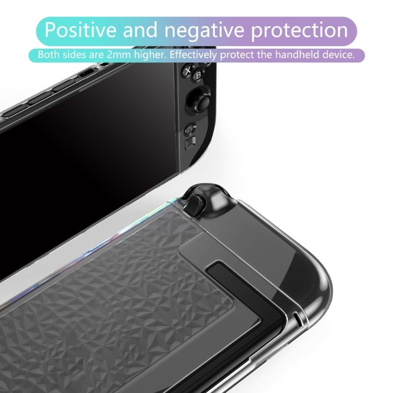 Anti Slip Clear Gaming Case Protectors Cvoer Compatible for Game Console Feature Shockproof Construction
