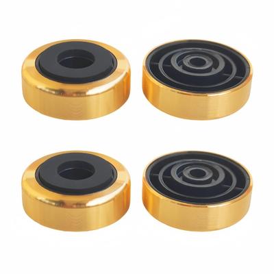 Aluminum Turntable Isolation Pad Speaker Isolation Feet Floor Protector Speaker Spikes Stand for Amplifier HiFi Devices