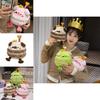Adorable Cartoon Pig Plush Toy Birthday Cake Candle Stuffed Animal Gift For Kids