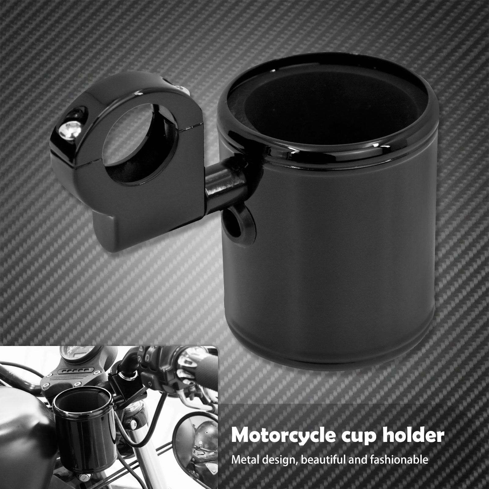 

Мотоциклетный черный держатель для стакана на руль регулируемый 22 мм-32 мм для Harley Sportster XL72 48 1200 883 Dyna Softail Touring Breakout