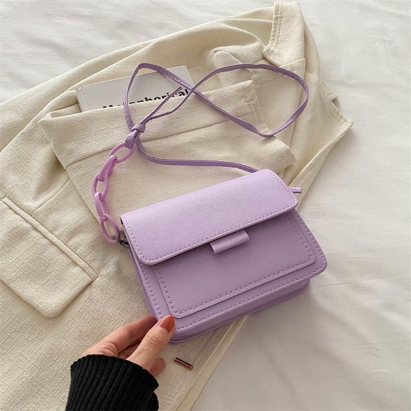 Women's simple fashion temperament casual small bag women's spring new shoulder bag beautiful messenger bag