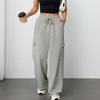 Pantalones de chándal de pierna ancha para mujer Pantalones cargo Cintura alta Pantalones de chándal Joggers holgados Pantalones largos casuales con bolsillos