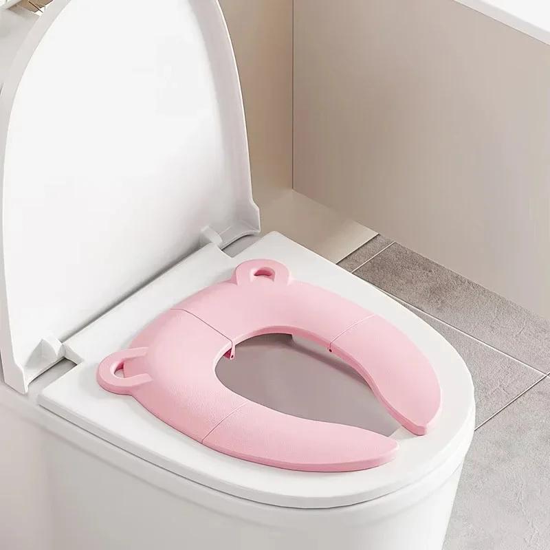Baby Cartoon Travel Folding Potty Seat Toddler Portable Toilet Training Seat Children Urinal Cushion Children Pot Chair Pad