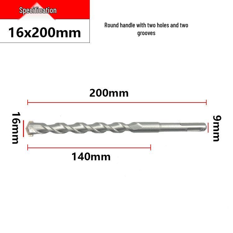 Round & Square Shank Concrete Hammer Drill Bit for Wall Drilling
