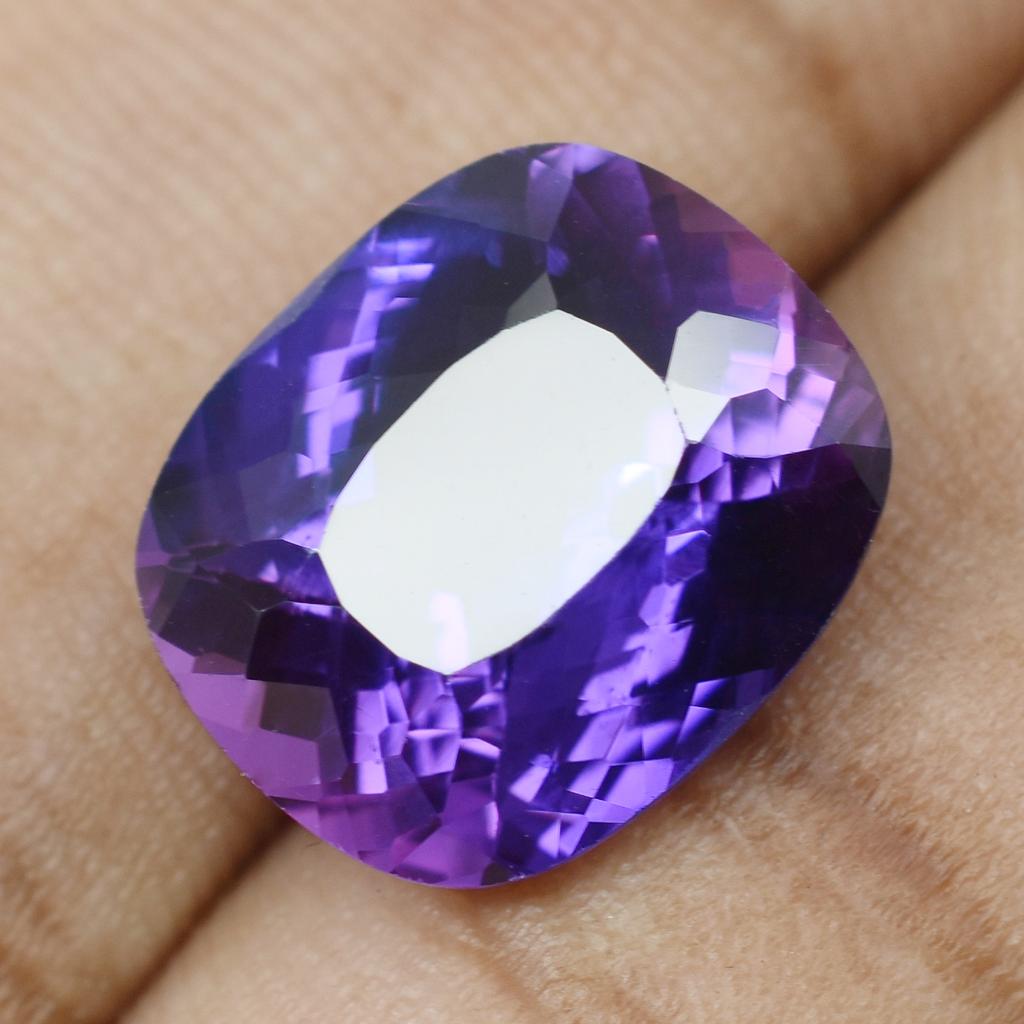 Rare Purple Tanzanite Cushion Cut 10.40 Carat Natural   Loose Gemstone
