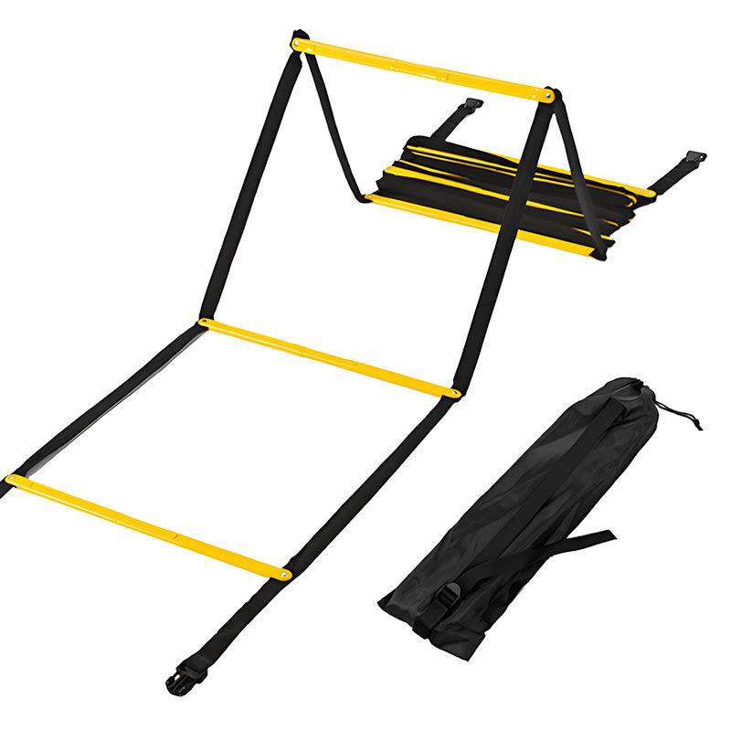 Stackable Agility Rope Ladder for Body Conditioning & Football/Basketball Training 2.5m 6 sections with bag