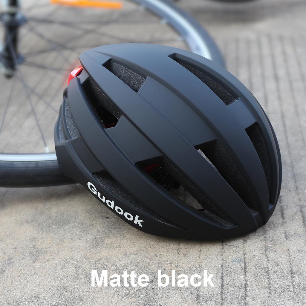 Gudook New Latest Model Tail LED Light Adults Youth Cycling Helmet Outdoor Sport Riding Bike Bicycle Helmet