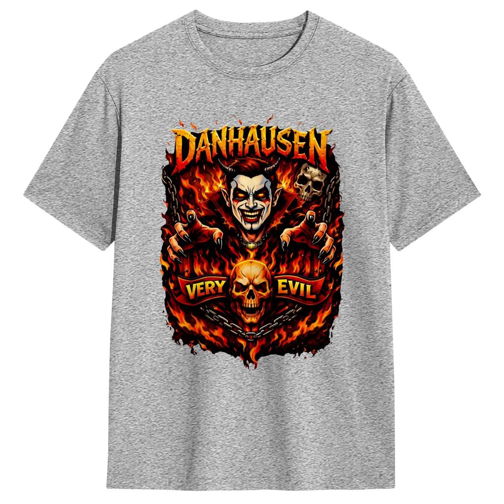Danhausen Wrestling Very Evil T Shirt Beach  Hip Hop T-Shirts Men Cotton O Neck Oversize Top Tees Short Sleeve Y2K Casual Tshirt