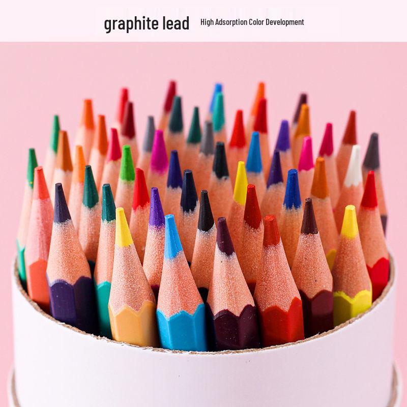 Oil-Based, Erasable Colored Pencils & Crayons Set: 24, 36, 48 Colors for Kids & Students
