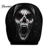 Horror Theme Auto Accessories Funny Expression Car Headrest Cover,Elastic Seat Protector, Universal Scary Novelty Gift for Lovers Ghost Face Interior