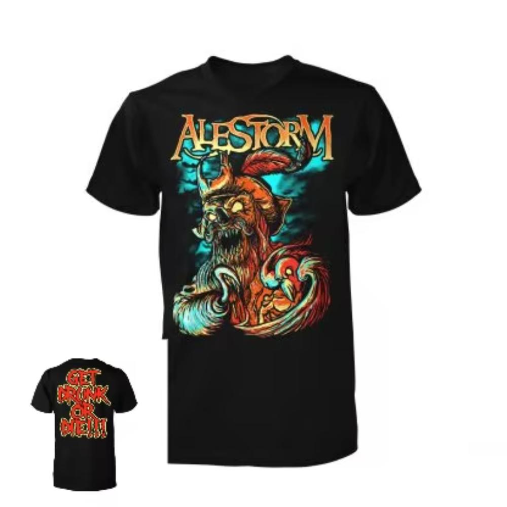 

Alestorm Fashion Trend Harajuku Cotton Top Shirt Summer New Breathable Large Size T-Shirt Street Men s and Women s Top T-Shirt M