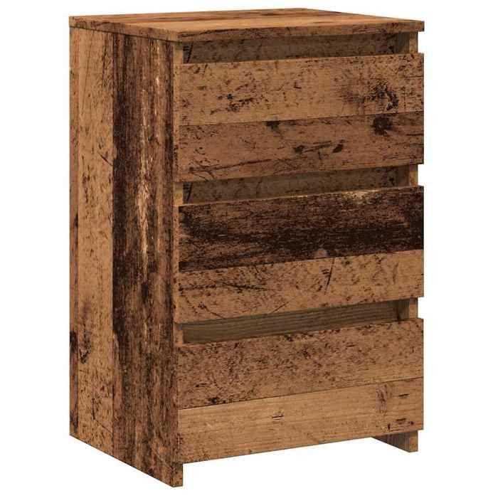VidaXL Bedside Table Old Wood 40x35x62.5 Cm Engineered Wood, Bedside Furniture, Side Table, Bed Cabinet, 856522