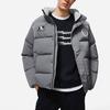 Li-Ning Tan Yinhua Stand Collar Water-Resistant Warm Loose Short Down Jacket Men Outerwear Mixed River-Stone-Gray AYMT165-1