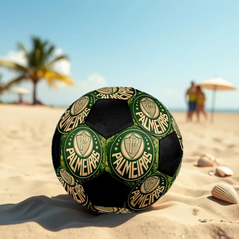 SIZE 5 SE Palmeiras Soccer Ball Colorful All Ages Machine Stitched PVC Competition Ready Durable High-Bounce