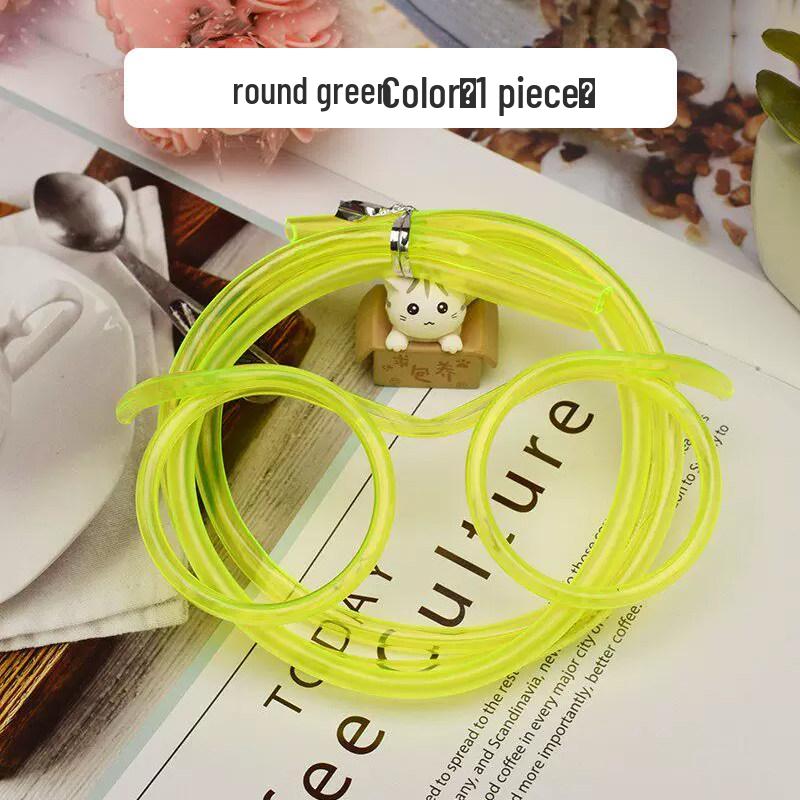 Creative Funny Straw Glasses: Cute, Extra-Long Soft Tube for Lazy Person and Kids to Enjoy Drinks in Style