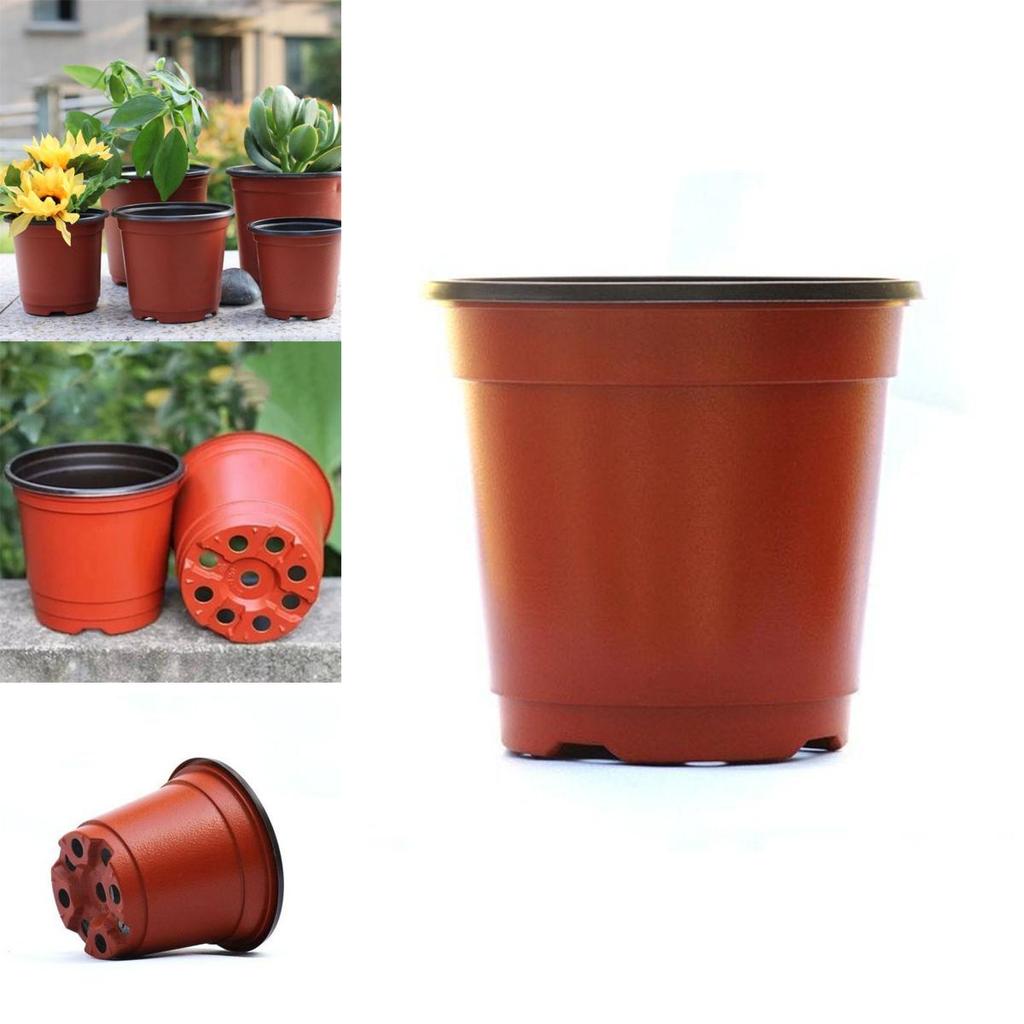 10/50/100 Stück Plastik Sämlingshalter Blumentöpfe mit ausgewogenen Drainageeigenschaften**