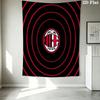 AC Milan Wall Tapestry Aesthetic Wall Hanging Printed Fabric Blanket Decorative Tapestries for Bedroom Living Room Home Decor