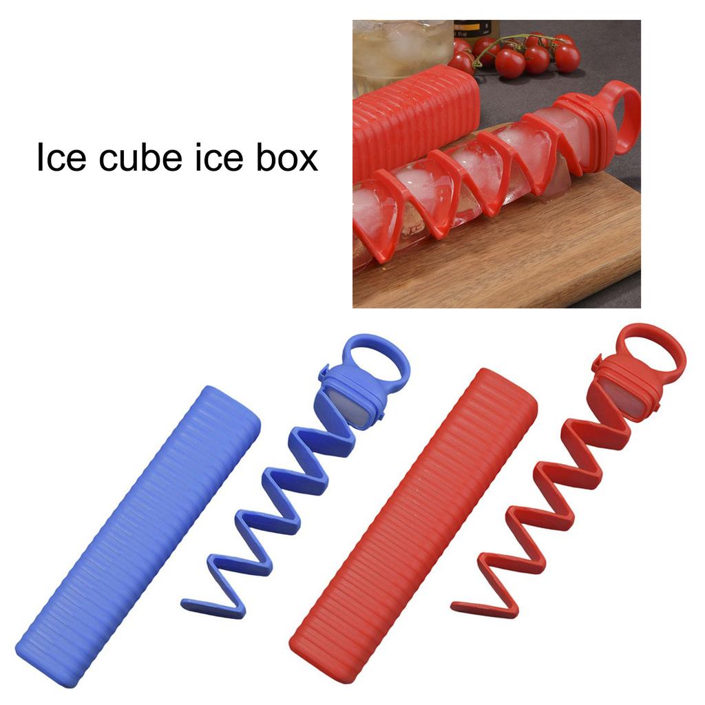 Press Type Ice Cubes Maker Tray With Hanging Hole Large Capacity Dishwasher Safe Ice Mold For Cocktails Whiskeys Use