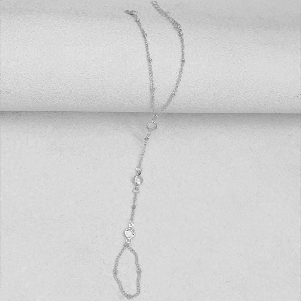 

Кольцо на палец с кристаллами Минималистичный и модный стиль, Подходит для повседневной носки, вечеринок или для мамы для женщин, Браслет