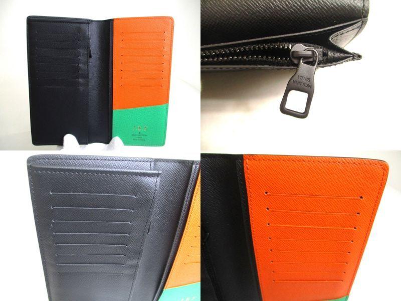 Authentic LOUIS VUITTON Monogram Flap Wallet Portefeuille Brazza NM Rubber Patch #a186  Refurbished