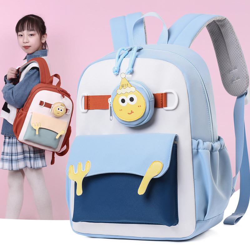 School Friendly Child Backpack Made Cartoon Prints Reduced Load Learners Young