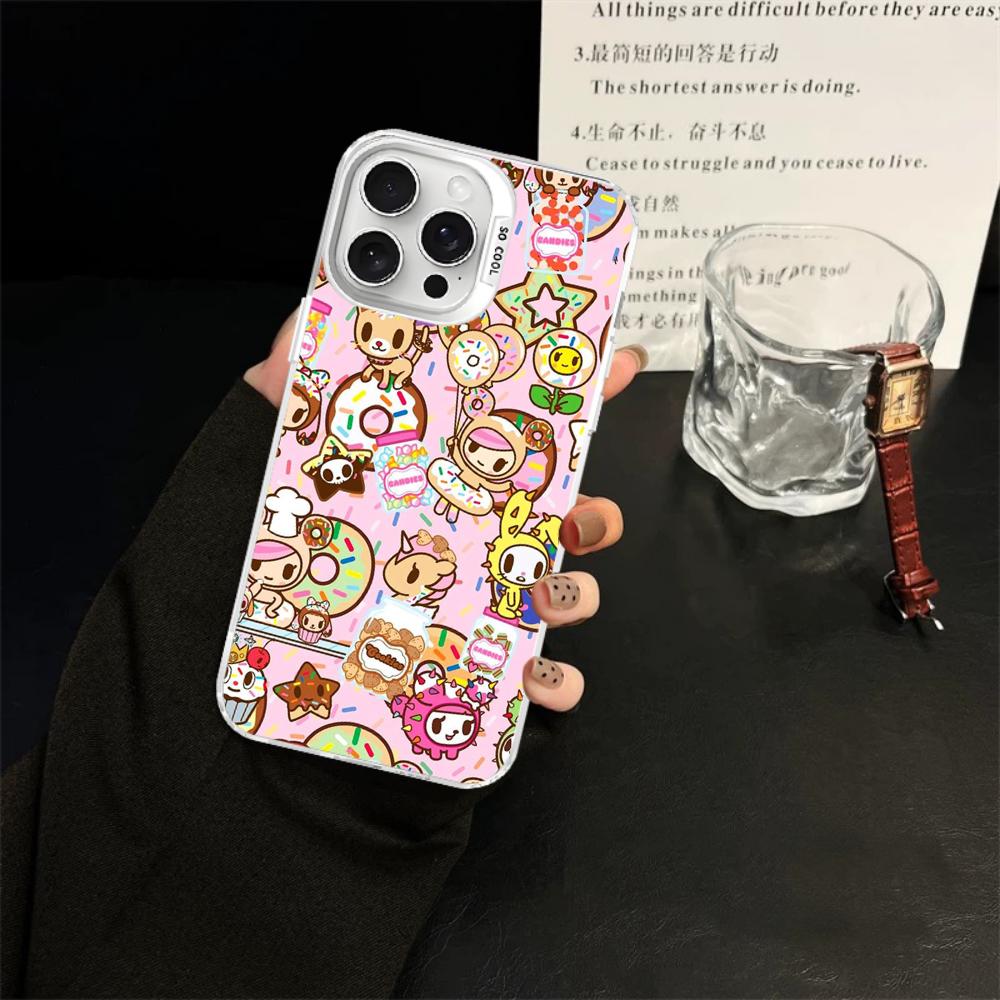 Japan Tokidoki Anime Phone Case For IPhone 16 15 14 13 12 11 Pro Max X XR XSMAX 8 7 Plus Matte Shockproof Back Cover