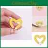 Yellow Heart Versatile Pencil Brooch Colorful Fashion Pin For Expressive Style