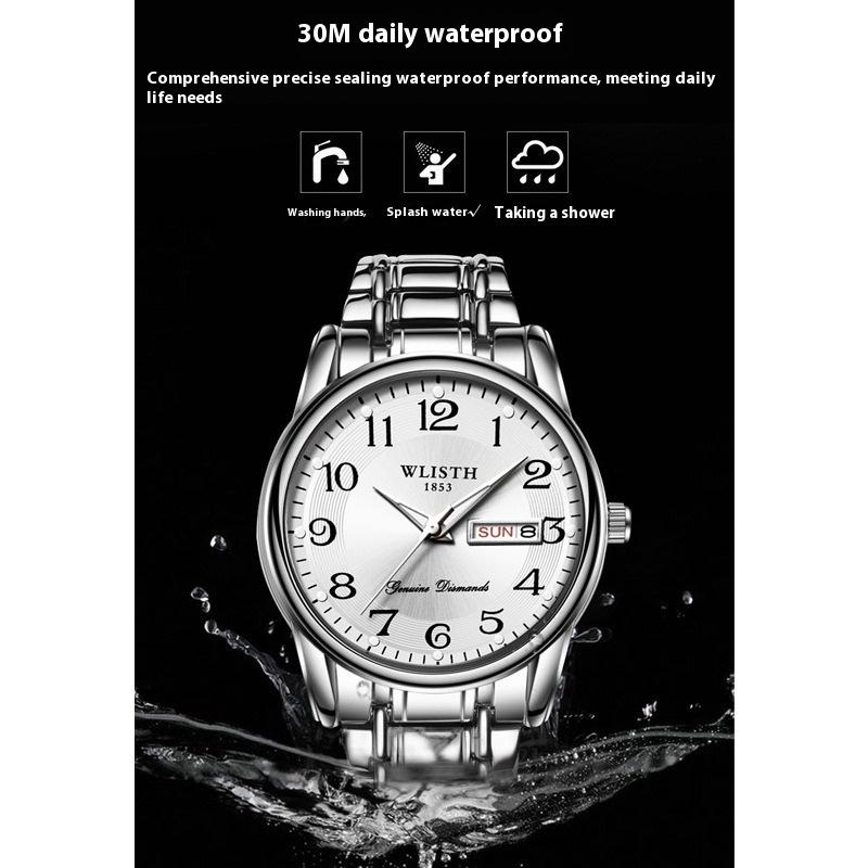 Ceas de mână pentru bărbați de marcă de top, digital, rezistent la apă, cu cuarț, ceasuri de afaceri