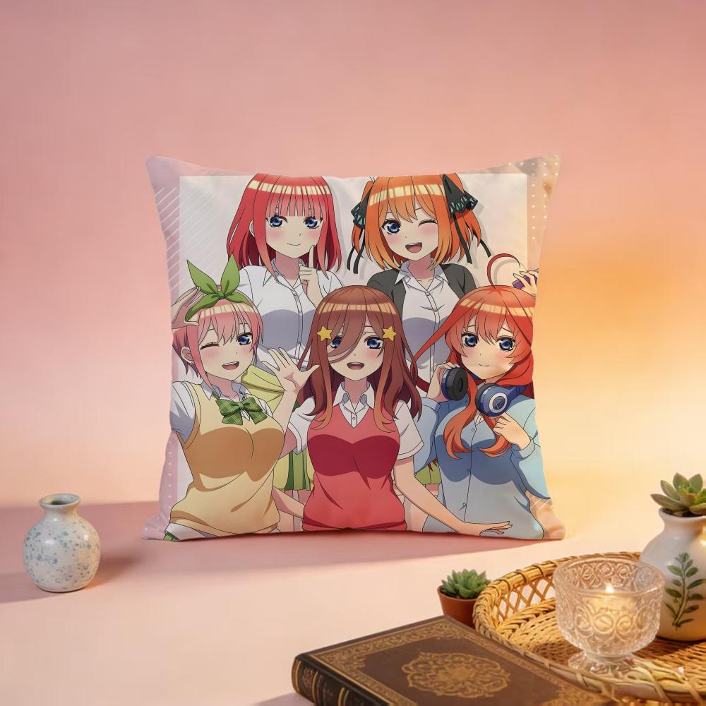 

Hot TThe Quintessential Quintupletsed Cushion Cover Premium SkinFriendly Pillow Case MultiPurpose for Home Office Travel 30X30cm