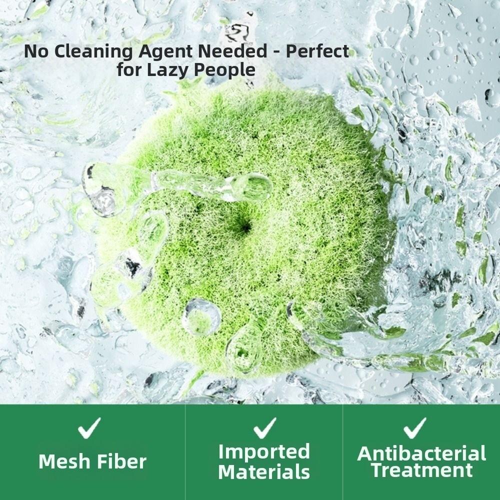 New Antibacterial Bathroom Cleaning Ball Round Reusable Countertop Cleaning Brush Sink Brush for Washbasin Toilet Sink