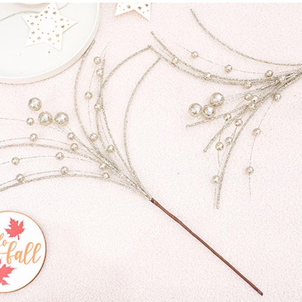 Lifelike Glitter Berry Branches Foam Fake Red Berry  Office Hotel Decorations