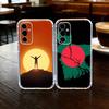 B-Bangladesh Flag Phone Case For SamsungA10,12,20,21S,30,31,40,50,51,52,70,71 Transparent Cover