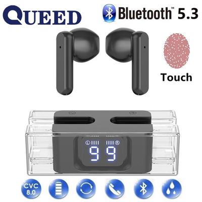 Los nuevos tapones para los oídos internos son transparentes, juego con auriculares Bluetooth TWS con bajo retardo