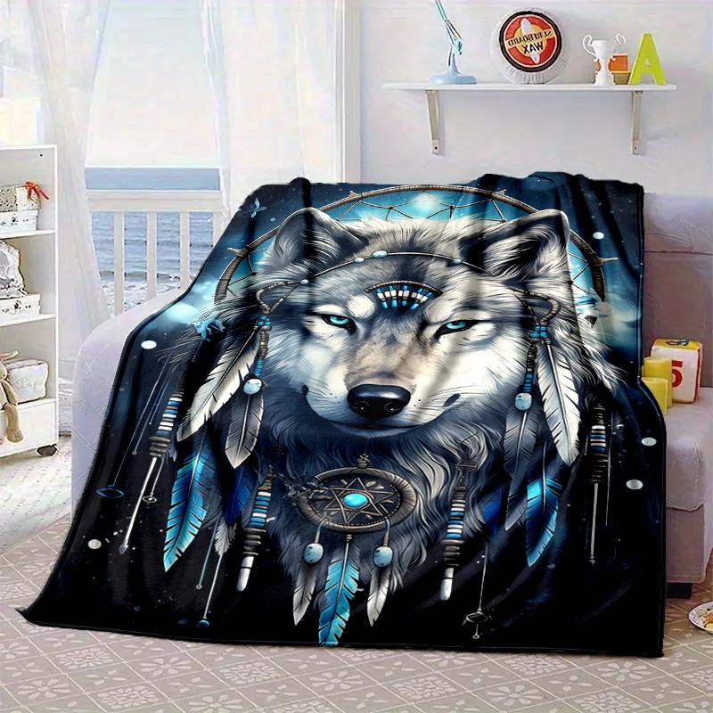 Wolf In The Garden Blanket Flannel Blanket Throw Blanket Sofa Cover Blanket Soft Premium Blanket Picnic Blanket Tv Blanket Gifts