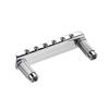 Fockety Metal Guitar Chrome Electric Guitar Bridge Adjustable Saddle Roller Easy Installation Roller Saddle Guitar Bridge Kit for Electric Guitars and