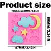 2 Pcs Moon and Star Molds Silicone, Moon Star Cloud Chocolate Molds, Cloud Fondant Mold for Chocolate Candy Baking Sugar Cakes Decorating