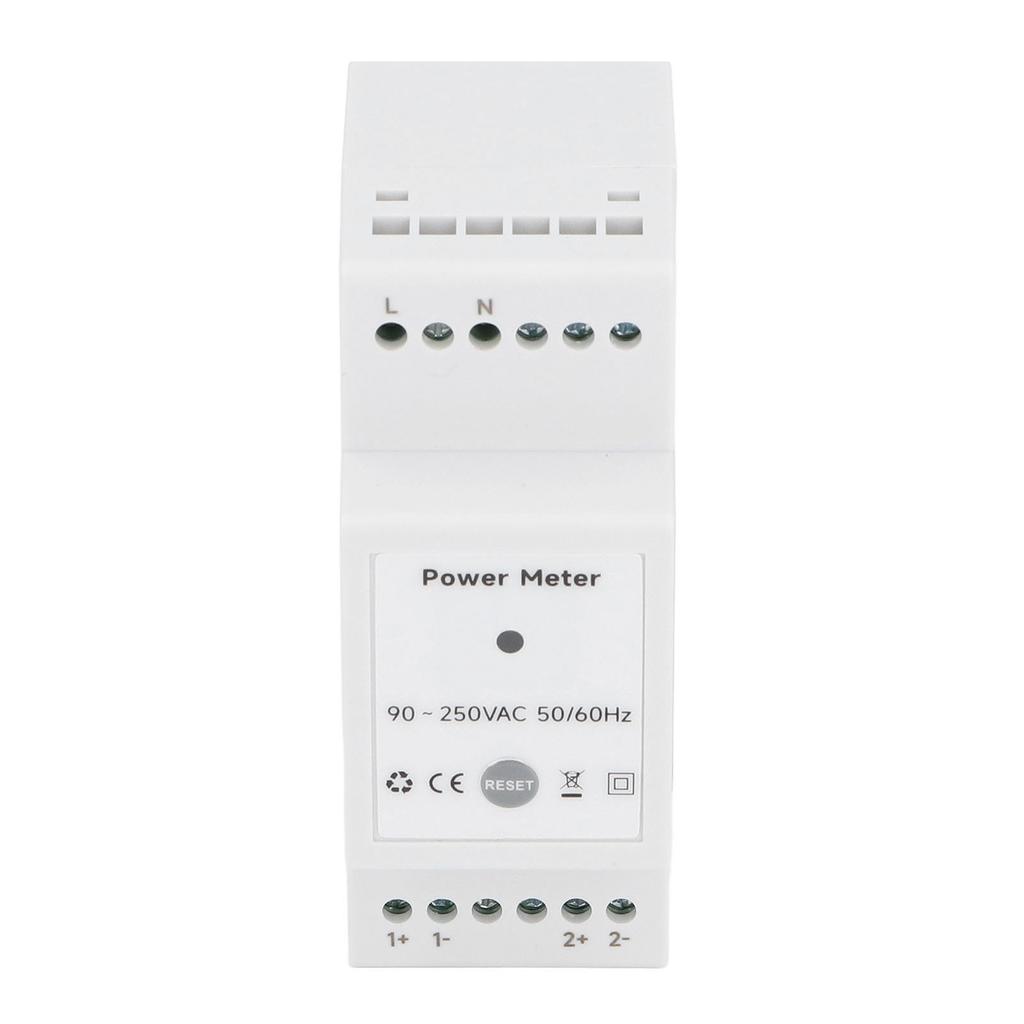 WiFi Energy Meter with 2 80A Clamp Current Transformer Single Phase KWh Power Multimeter for Solar PV System 90‑250VAC