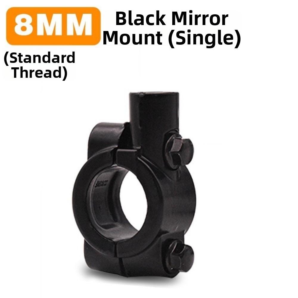 Black Silver Motorcycle Mirror Holder Aluminum Alloy Rearview Holder for Tricycle Rearview Mirror