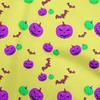 oneOone Cotton Flex Blue Fabric Halloween Sewing Material Print Fabric By The Yard 40 Inch