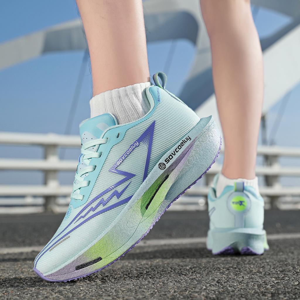 Unisex Men Running Shoes Sneakers Women Carbon Board Speciality Marathon Sports Lightweight Comfortable Athletic Nonskid Sneaker