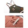 Work Apron Woodworking Mechanician Canvas Workshop Bib with Pockets Outdoor Painting Bar Washable Protective Aprons Bibs