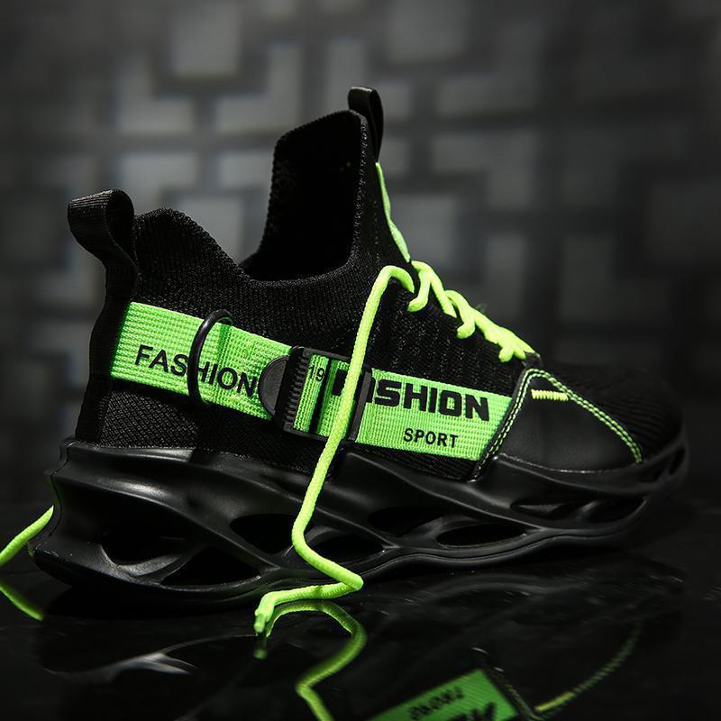 

Весенняя корейская версия новой плетеной обуви Fly Blade, модная тенденция, сетчатая мужская обувь, повседневная обувь, мужская спортивная обувь большого размера 36