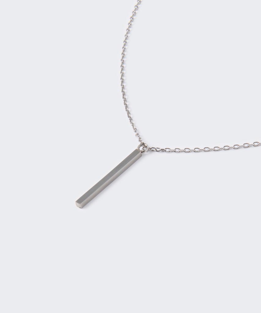 Musinsa Standard Square Bar Necklace [Silver]