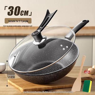 Zhishi Wok nieprzywierający z kamienia maifanowego