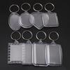 5/10Pcs Acrylic Blank Photo Frame Keychain Accessories