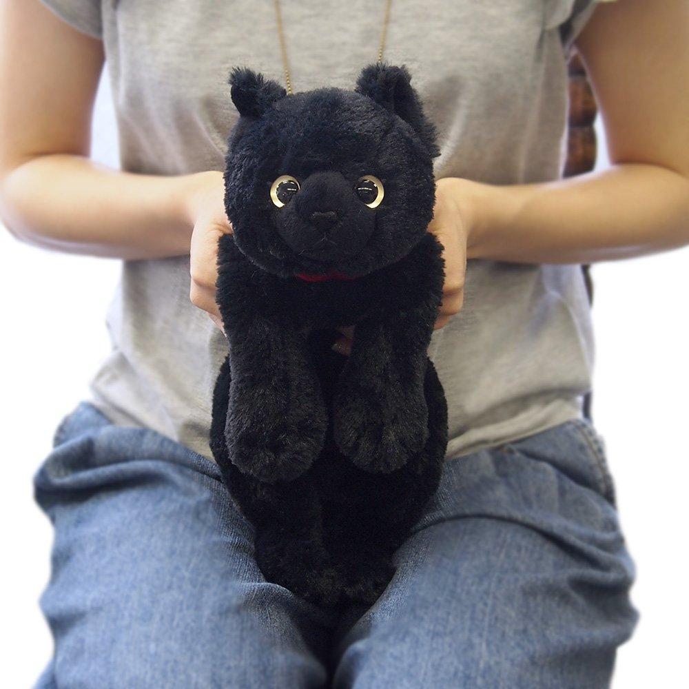 Sun Lemon Lap Cat Plush Toy Small Black