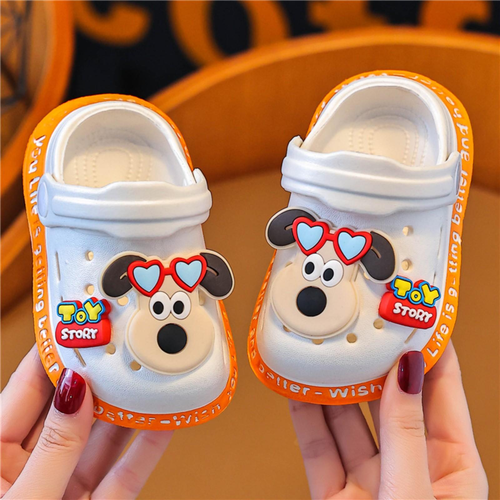 

Детские тапочки с рисунком из мультфильмов, мягкие, нескользящие 20 белый