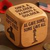 1/2/3Pcs Work Dice Wooden Pray Tribute to Soldiers Dice Six Savage Sayings Goodbye to Work Stress Dice Desk Accessory Coworkers Gag Gifts