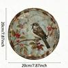 Vintage Retro Birds Cherries Aluminum Metal Sign Wall Decor Kitchen Home